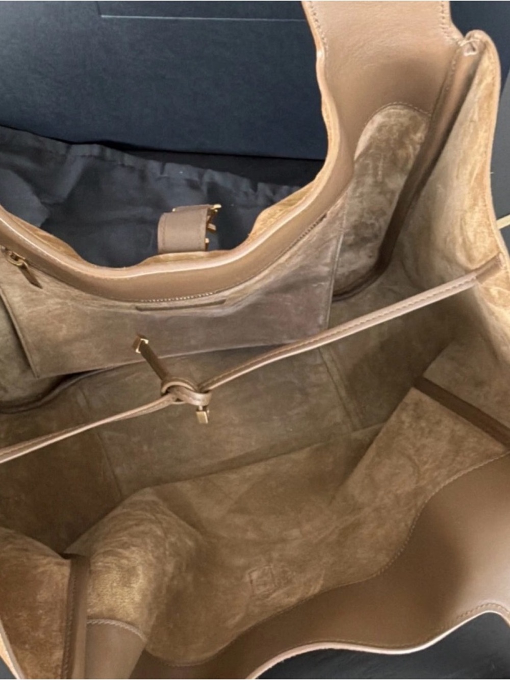 YSL brown suede Tote - Picture 10 of 12